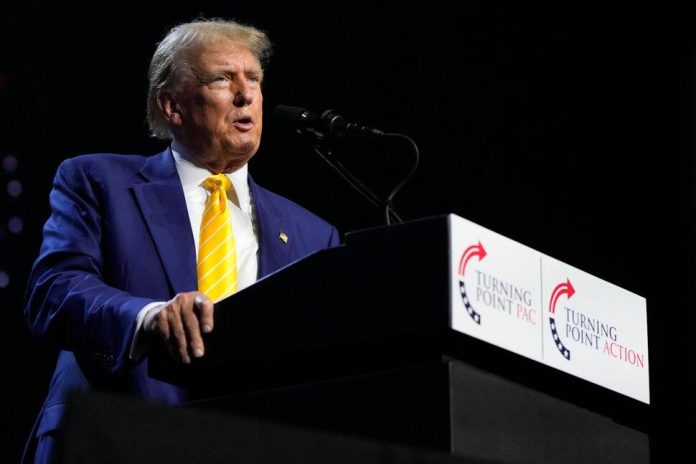 Trump addresses Christian group that wants abortion completely 