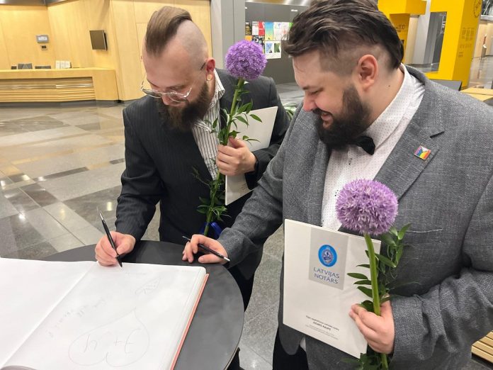 First same-sex partnership is registered in Latvia