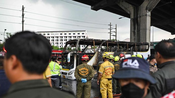 25 feared dead after school bus fire in Thailand