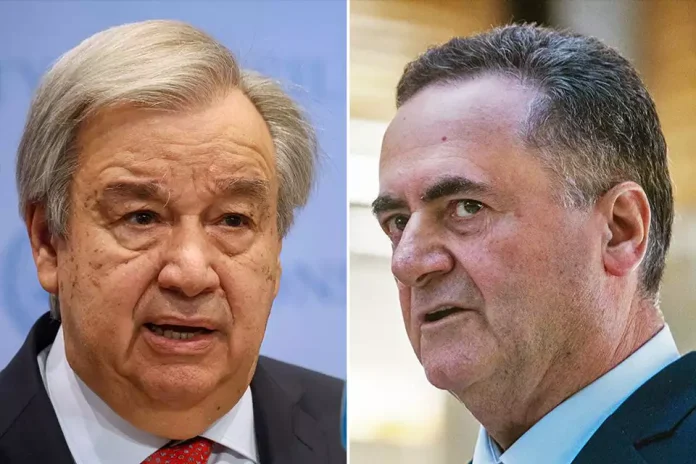 Israeli FM bans UN Secretary General from entering country