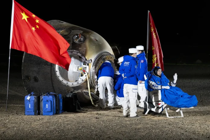 China space station crew safely returns to earth after completing six-month mission