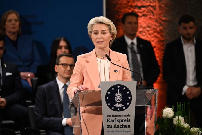 Von der Leyen honoured with Charlemagne Prize