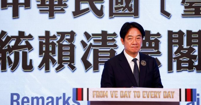 Taiwan president calls for peace