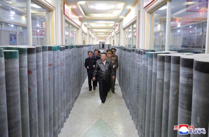 North Korea's Kim Jong Un inspects munitions plants