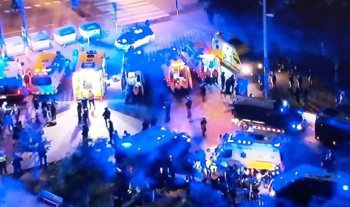 14 injured as car drives into crowd outside FC Barcelona-Espanyol match