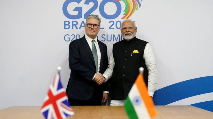 India, UK to sign free trade deal during Modi's visit