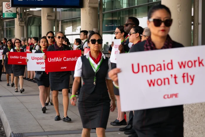 Over 10,000 Air Canada flight attendants to go on three-day strike